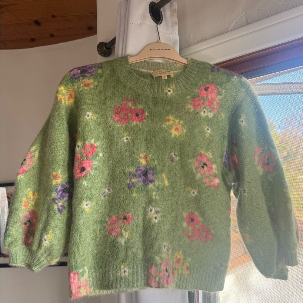 Sezane Silvia garden print sweater M